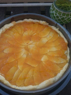 Una foto de Tarta de manzana con crema pastelera