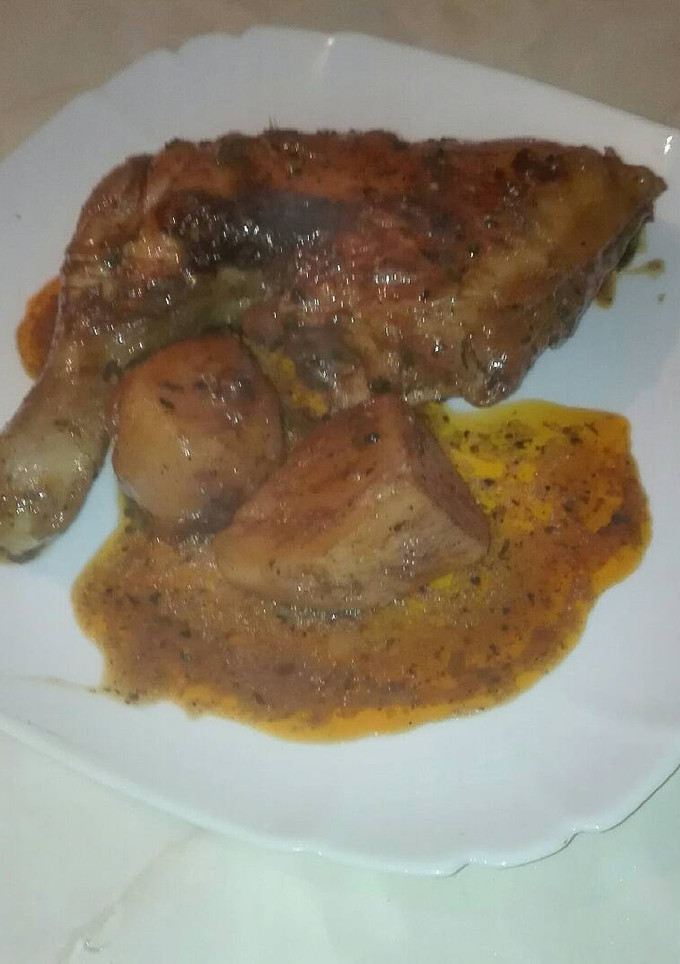 Una foto de Pollo a la mejicana a mi manera al horno