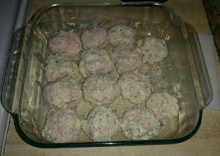 Mini crab cheese balls