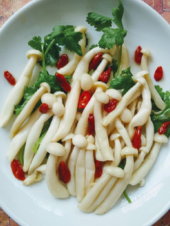 【簡易輕鬆10分鐘】一鍋到底夏季小清新 枸杞白玉菇 的食譜成品照片