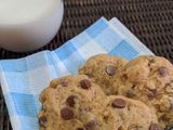 Soft baked chewy choco chip cookies