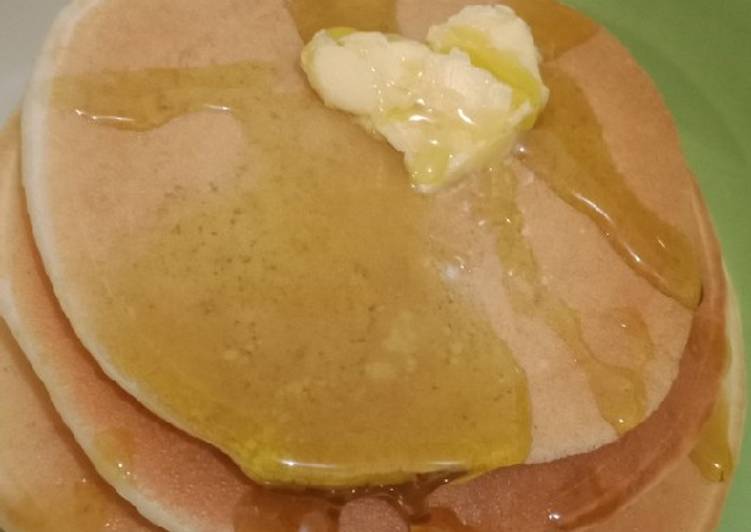 Langkah Mudah untuk Membuat Pancake syrup maple mudah, Lezat
