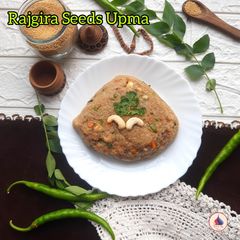 A picture of Rajgira Seeds Upma.