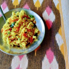 A picture of Mix vegetable Sooji Upma.