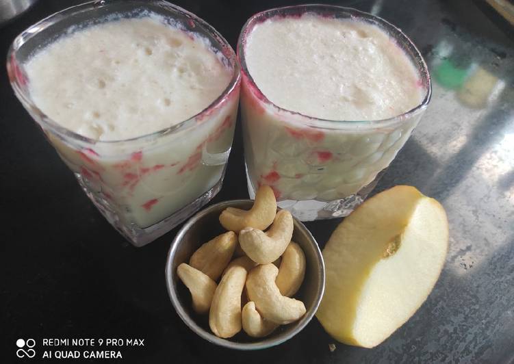 Steps to Make Any-night-of-the-week Kaju apple milkshake
