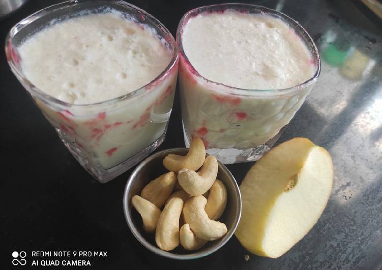 Recipe of Any-night-of-the-week Kaju apple milkshake