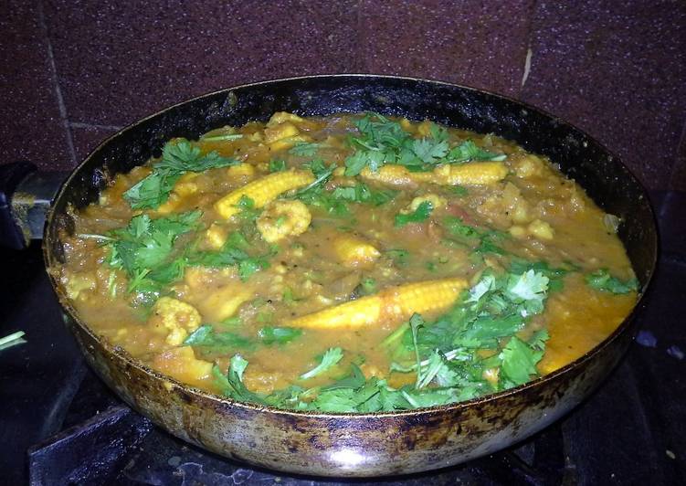 Recipe of Baby corn sabjee in 16 Minutes at Home