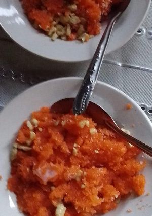 A picture of Gajar ka halwa.