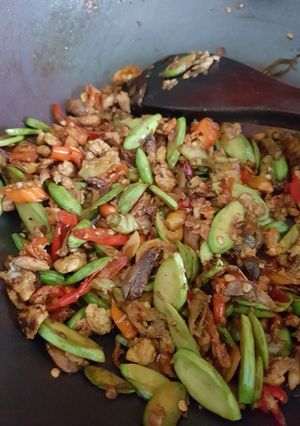 Foto resep Orak arik petai pedes