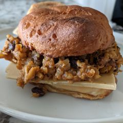 A picture of Instant Pot Chicken Burrito/Sandwich Filling (GF).