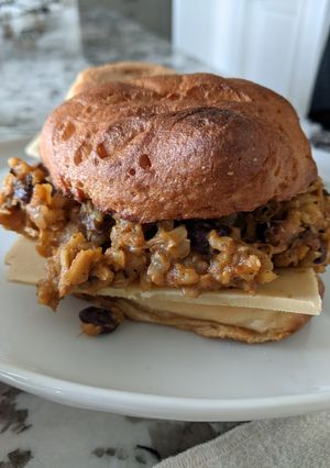 A picture of Instant Pot Chicken Burrito/Sandwich Filling (GF).