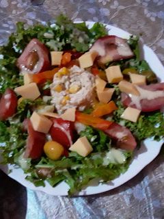 صورة لوصفة سلطة خضراء