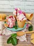 Gelato panna _fragola