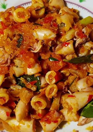 Foto resep Cumi Asin Pedas