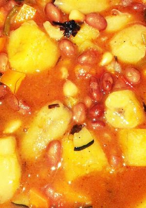 A picture of Githeri matoke.