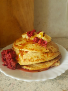Una foto de Panqueque de avena y Plátano🥞🍌