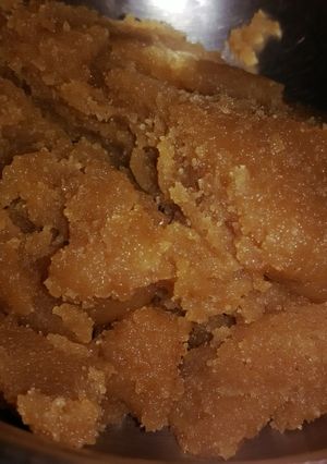 A picture of Wheat flour Halwa.