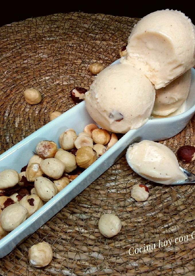 Una foto de Helado de avellanas elaborado con robot de cocina M.C.Plus