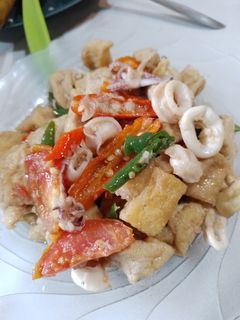 Foto resep Cumi cumi oseng tahu