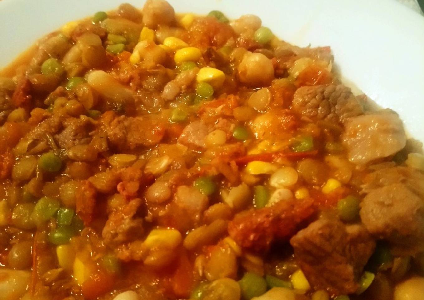 Súper guiso de legumbres