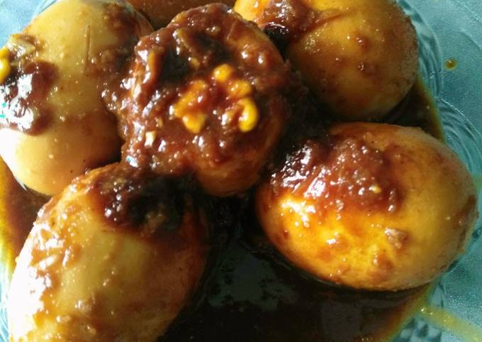 Ini dia! Resep buat Telur Bumbu Petis dijamin nikmat