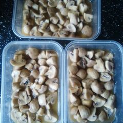 A picture of Mushrooms in white wine.