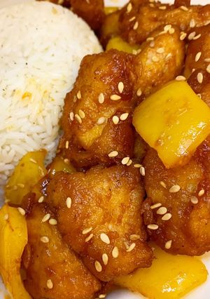 Une photo de Sweet and sour chicken 🇨🇳