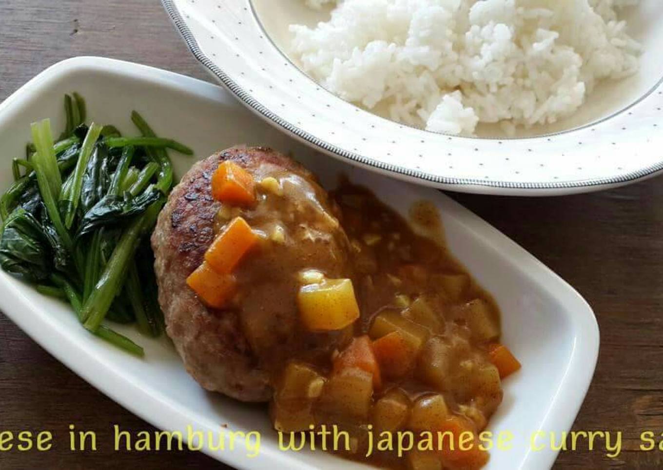 Cheese in Hamburg Steak