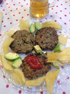 Una foto de Hamburguesas veganas de azuki
