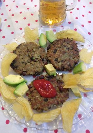 Una foto de Hamburguesas veganas de azuki