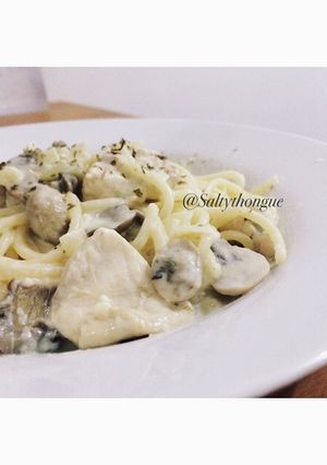 Foto resep Chicken Alfredo Spagettie
