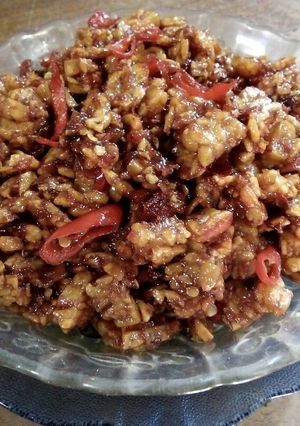 Foto resep Kering tempe asam manis pedas