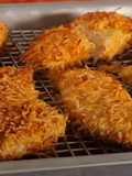 Coconut crusted chicken strips