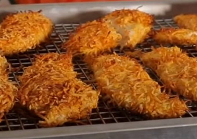 Recipe of Award-winning Coconut crusted chicken strips