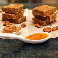 A picture of Almond walnut oatmeal bars.
