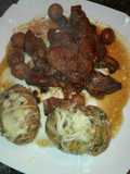 Solomillo Ibérico en salsa y patatas suecas en la olla GM g