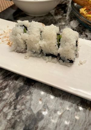 A picture of My first California Sushi.