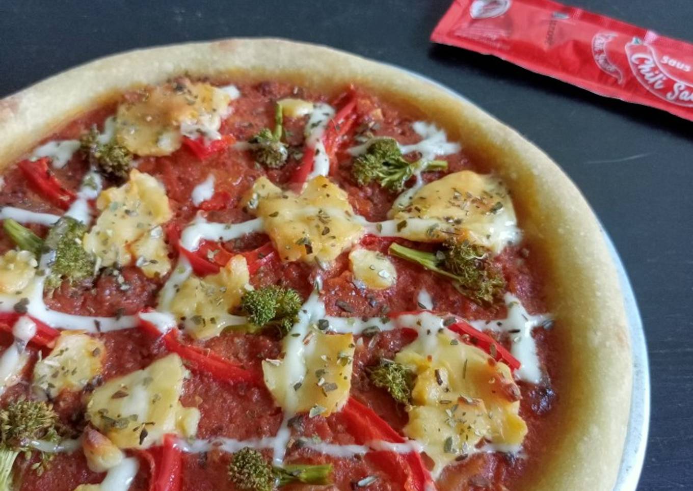 Pizza Merah Putih Hijau 🇮🇹