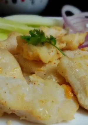 A picture of Cheesy Fish Bites.