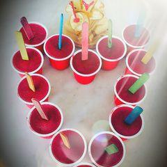 A picture of Mix fruit punch Popsicles.
