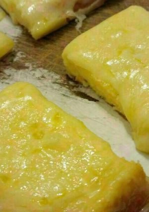 Una foto de Fainá de queso con muzzarella