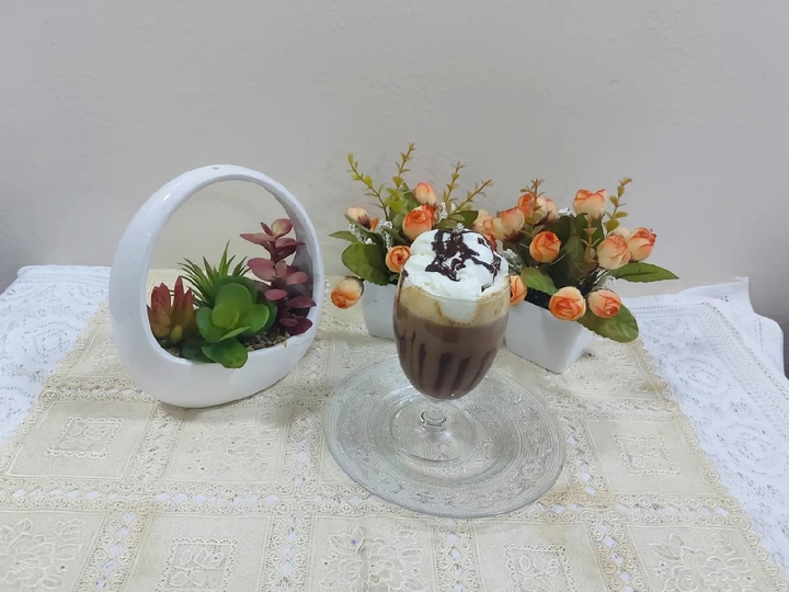 Recipe Caramel hot coffee chocolate with cream the Can Spoil the Tongue Can spoil the tongue