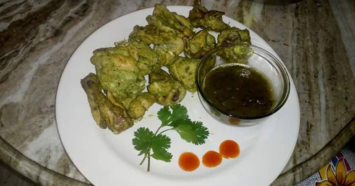 Chicken hariyali kebab with green chutney Recipe by Tanima Sarkhel