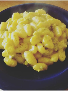 Foto di Gnocchi con fonduta di Gorgonzola, zafferano e pistacchi