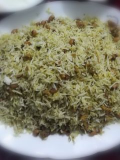 عکسی از دستور پلو شوشتری با گوشت چرخ کرده