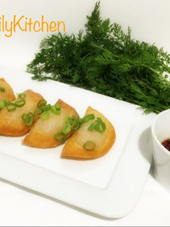 Foto resep Easy chicken potstickers with soy dipping sauce