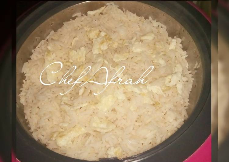 Recipe of Super Quick Homemade White rice with white egg