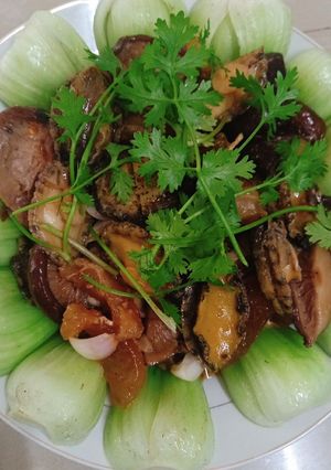 Hình của món Bào ngư sauce dầu hào.
