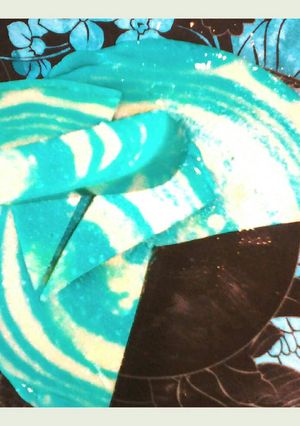 Foto resep Blue vanilla puding