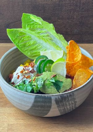 A picture of Vegan Chilli Toppings 🌶🌱.